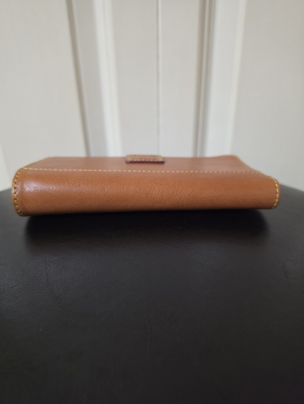 Dooney Florentine Fold Zip Wristlet/Color: Natural - Picture 5 of 8